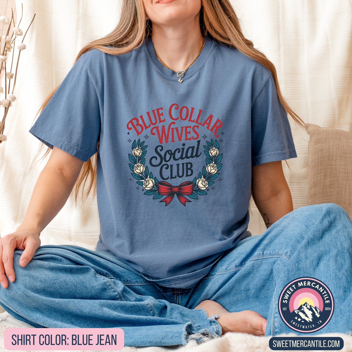 Blue Collar Wives Social Club - W14 - Comfort Colors - Short Sleeve Tee