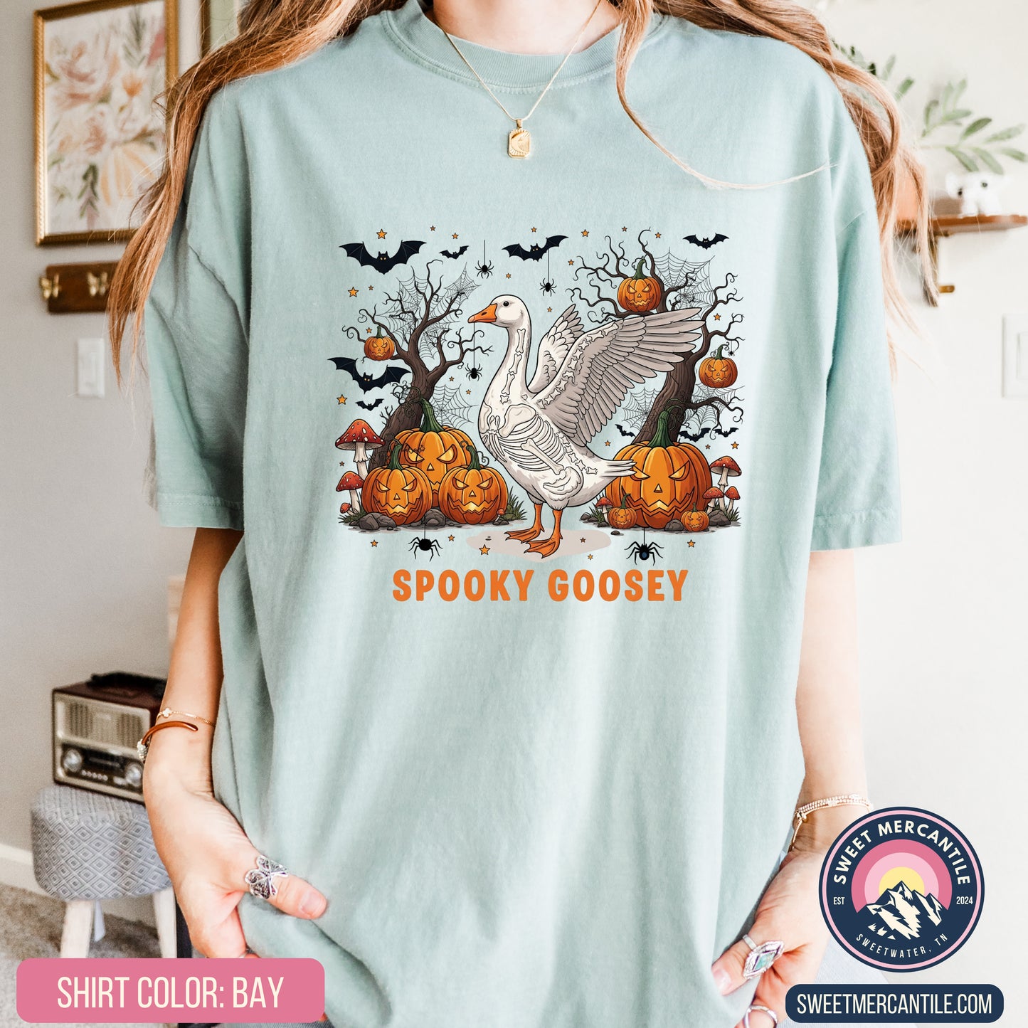 Spooky Goosey - F18 - Comfort Colors - Short Sleeve Tee