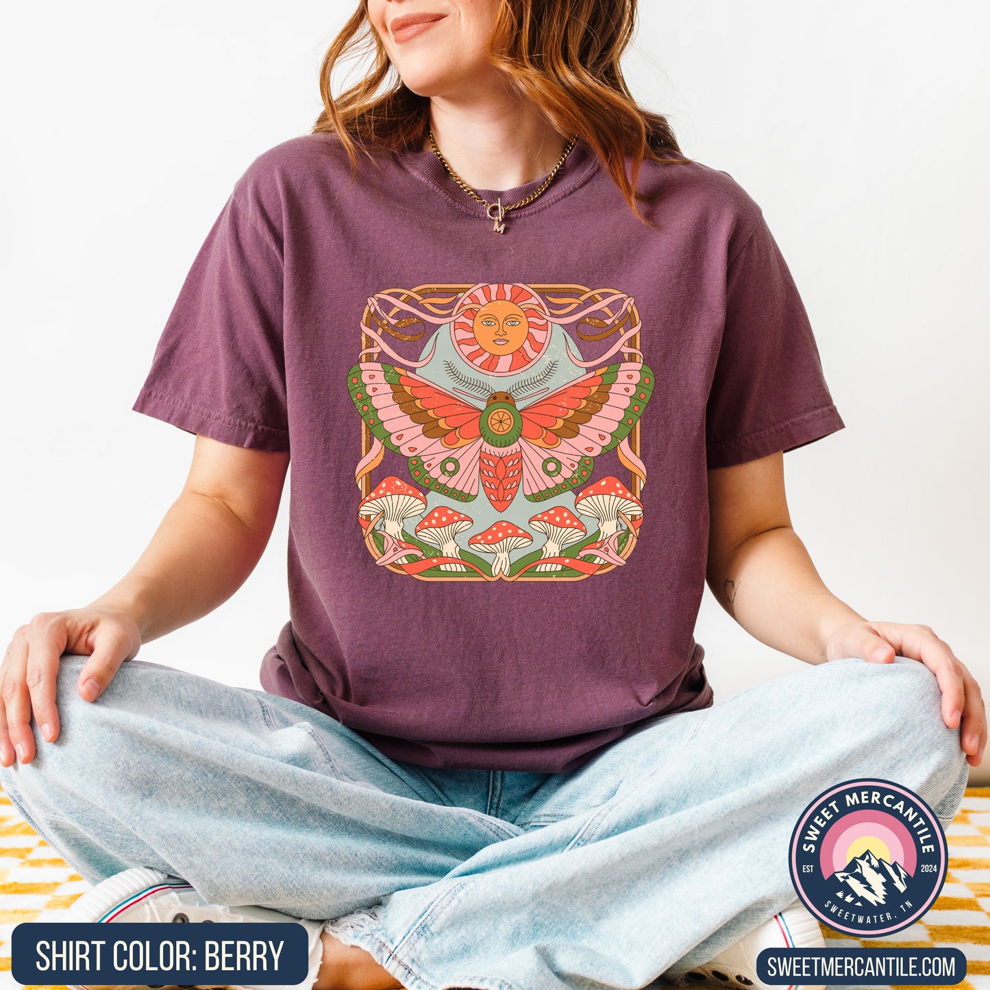 Retro Moth - R11 - Comfort Colors - Short Sleeve Tee