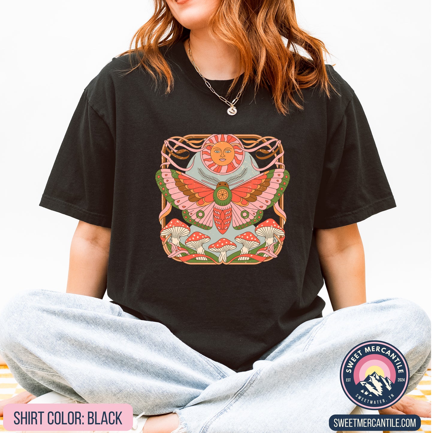 Retro Moth - R11 - Comfort Colors - Short Sleeve Tee