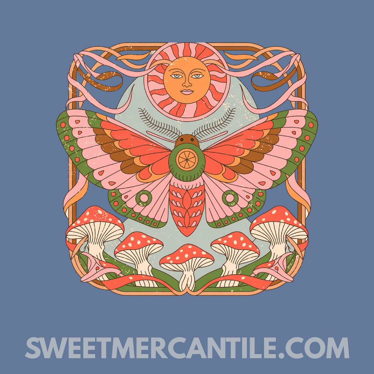 Retro Moth - R11 - Comfort Colors - Short Sleeve Tee