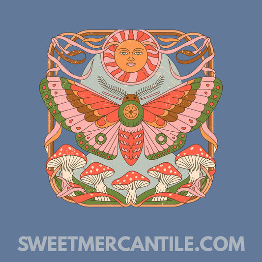 Retro Moth - R11 - Comfort Colors - Short Sleeve Tee