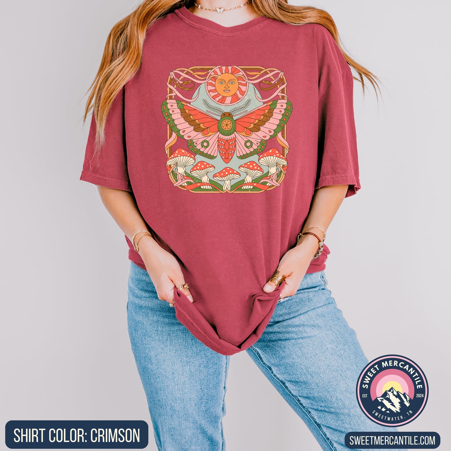 Retro Moth - R11 - Comfort Colors - Short Sleeve Tee