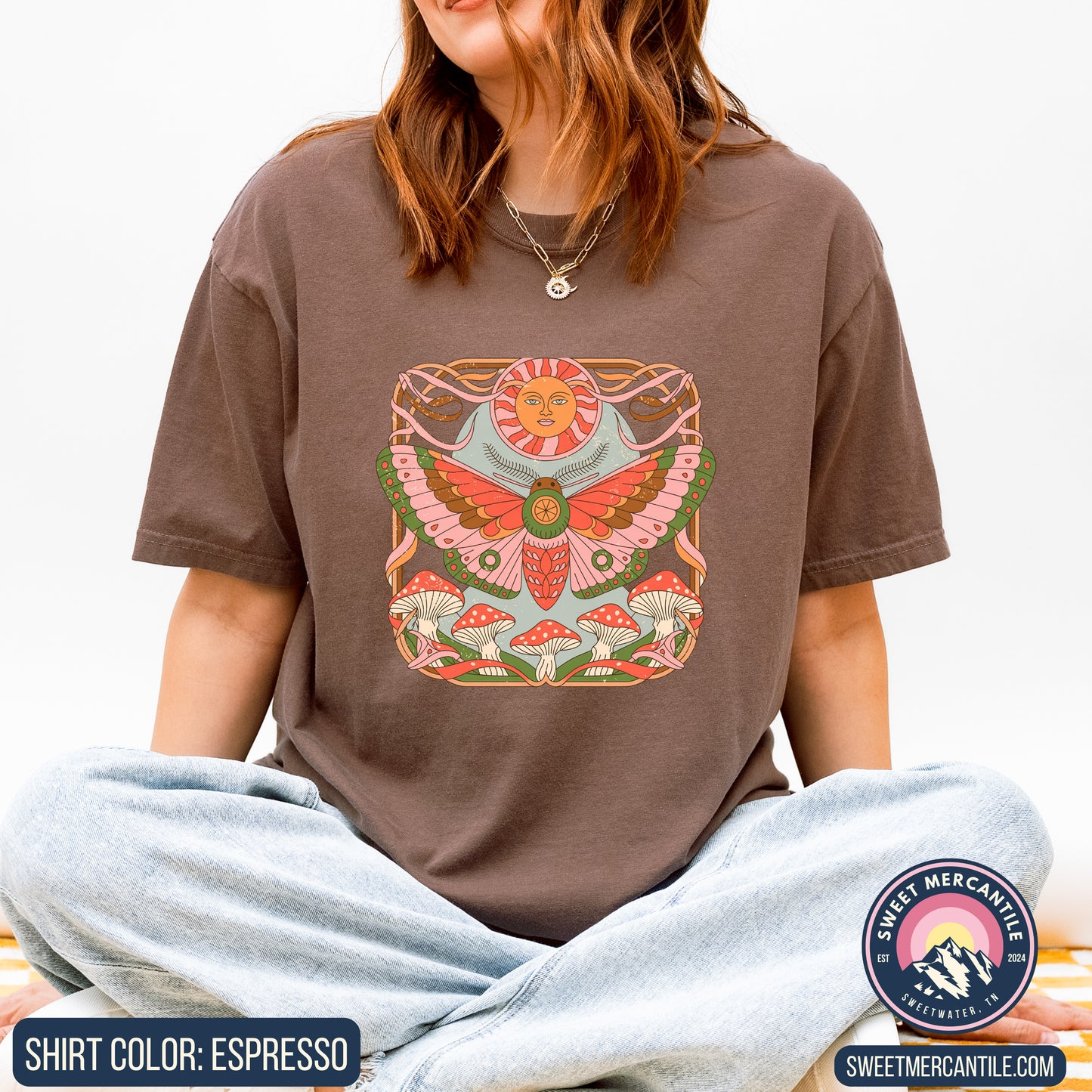 Retro Moth - R11 - Comfort Colors - Short Sleeve Tee
