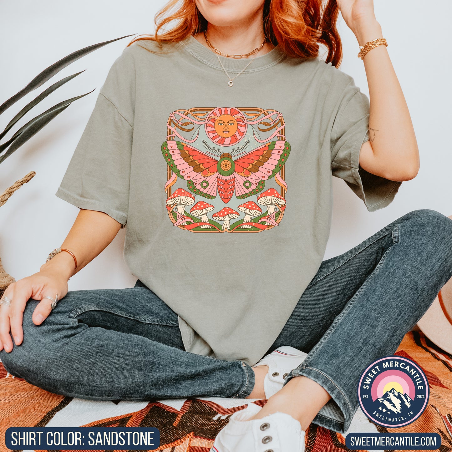 Retro Moth - R11 - Comfort Colors - Short Sleeve Tee