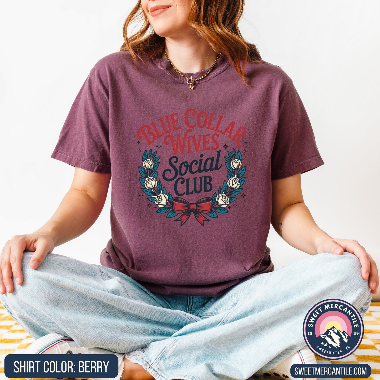 Blue Collar Wives Social Club - W14 - Comfort Colors - Short Sleeve Tee