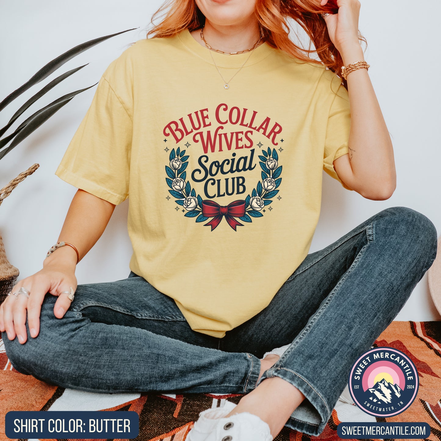 Blue Collar Wives Social Club - W14 - Comfort Colors - Short Sleeve Tee