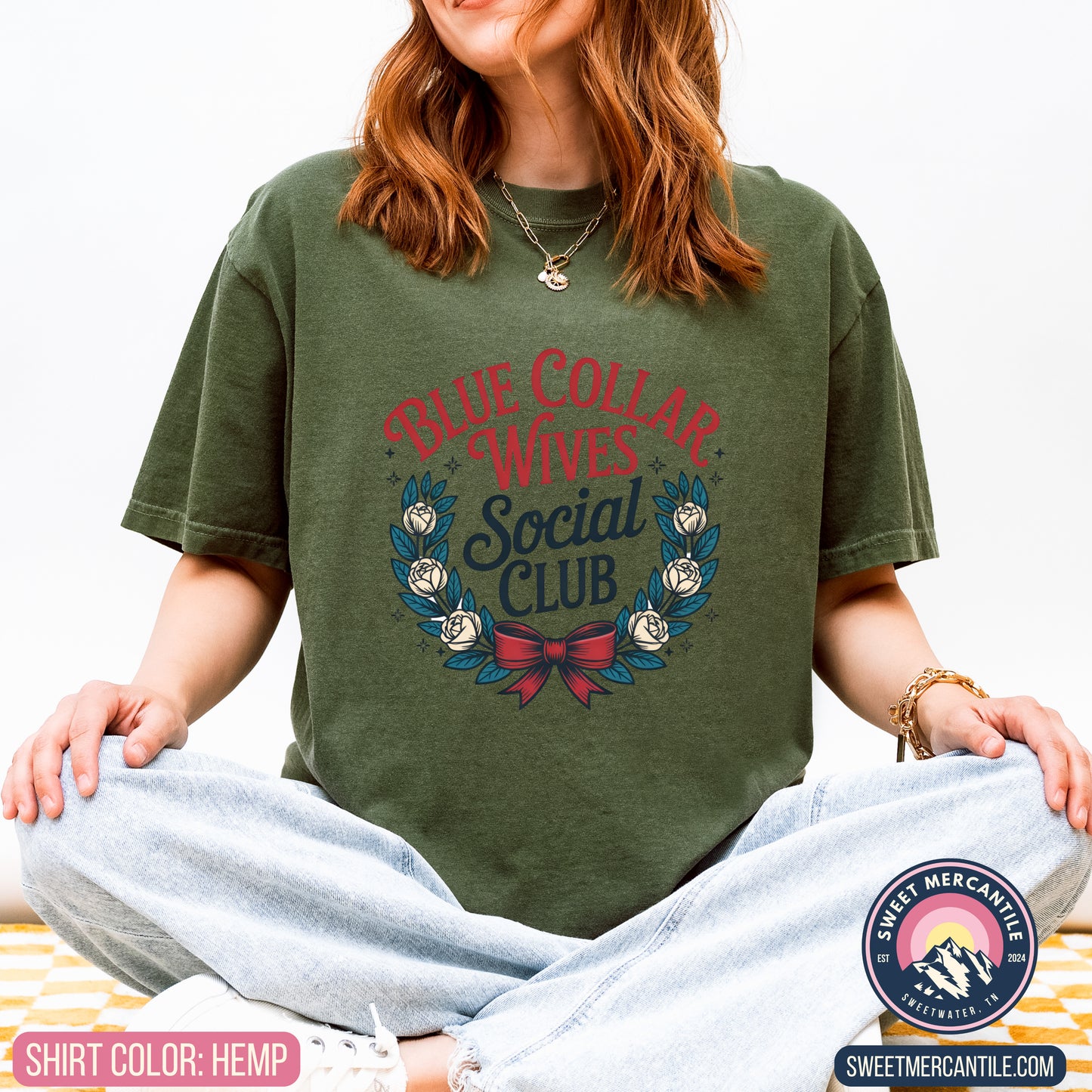 Blue Collar Wives Social Club - W14 - Comfort Colors - Short Sleeve Tee