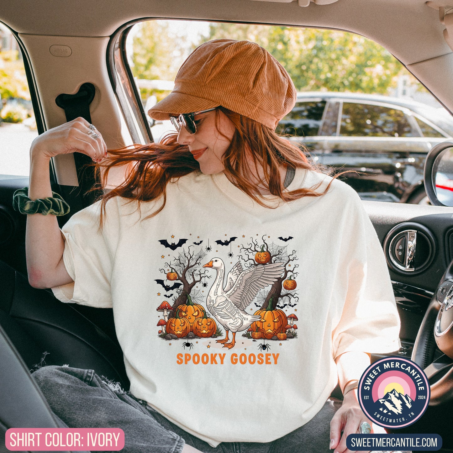 Spooky Goosey - F18 - Comfort Colors - Short Sleeve Tee