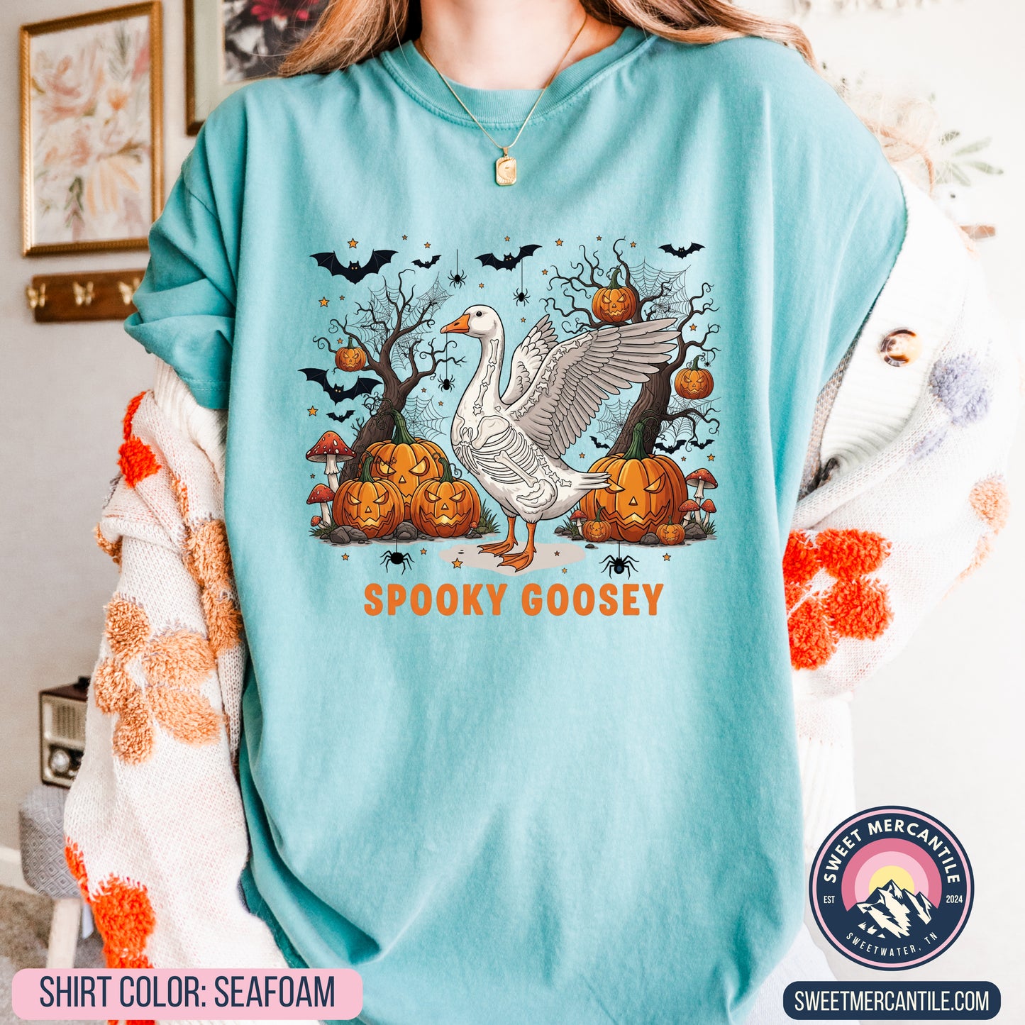 Spooky Goosey - F18 - Comfort Colors - Short Sleeve Tee